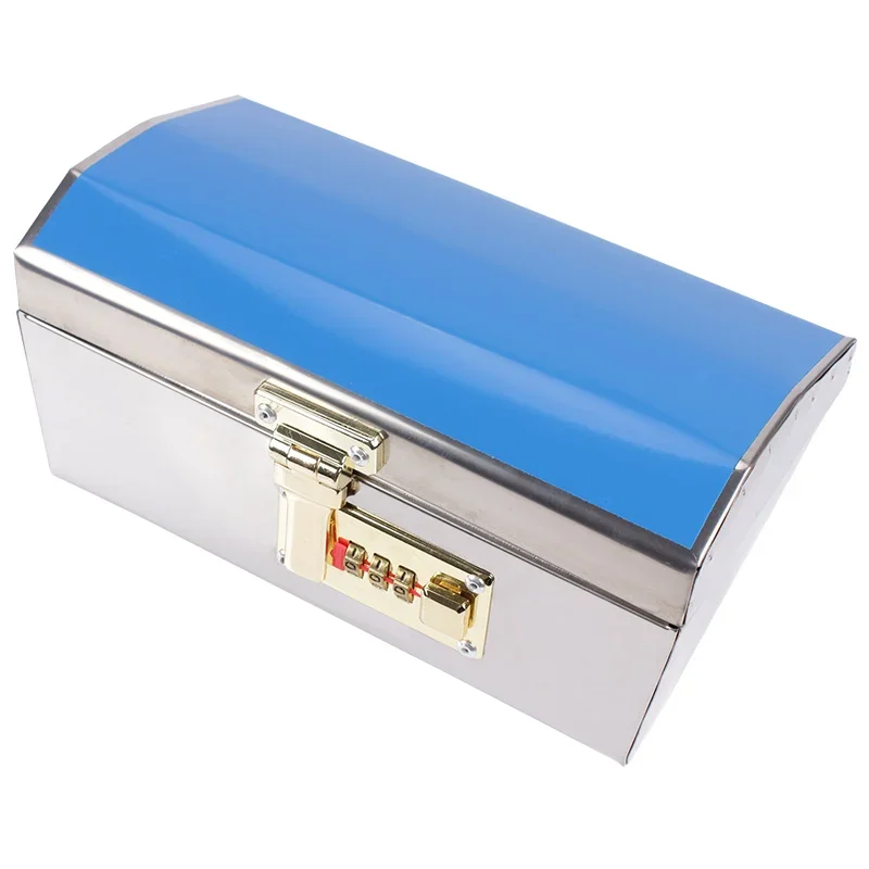 

1 шт. или синяя крышка, мужской передний ящик для мотоцикла, безопасный противоугонный ящик с паролем, ящик для инструментов, ручка, кран для хранения из нержавеющей стали