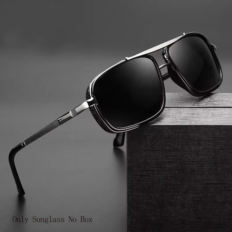 New Men's Cycling Sports Sunglasses Retro Metal Steam Punk Sun Glasses Male Classic Outdoor Driving Shades Summer UV400 Glasses