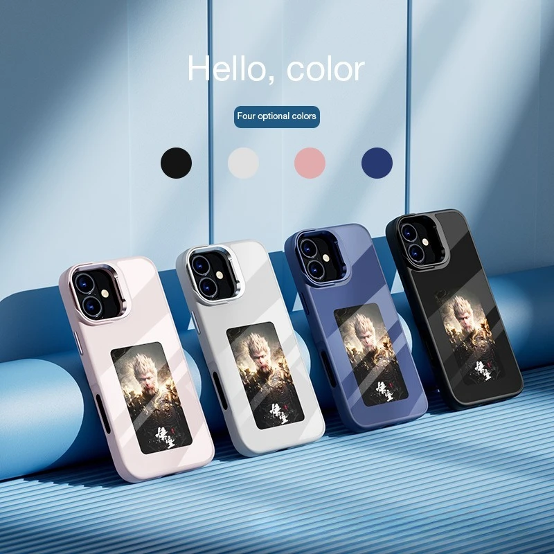 Immagine 3: Cover per iPhone 16 15 14 13 Pro Max con NFC, Inchiostro DIY per Foto, Supporto per Telefono, Personaggi Anime, Protezione Antiurto
