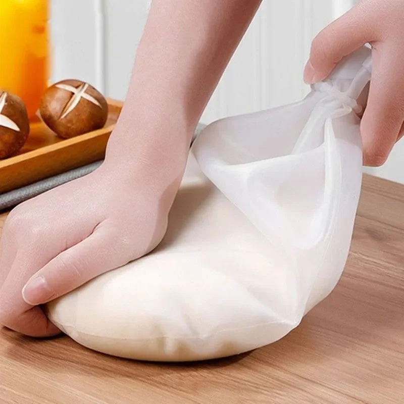 Silicone Kneading Dough Bag Food Grade Flour Mixing Silicone Bag Preservation Kitchen Baking Tool Kitchen Gadget Accessories