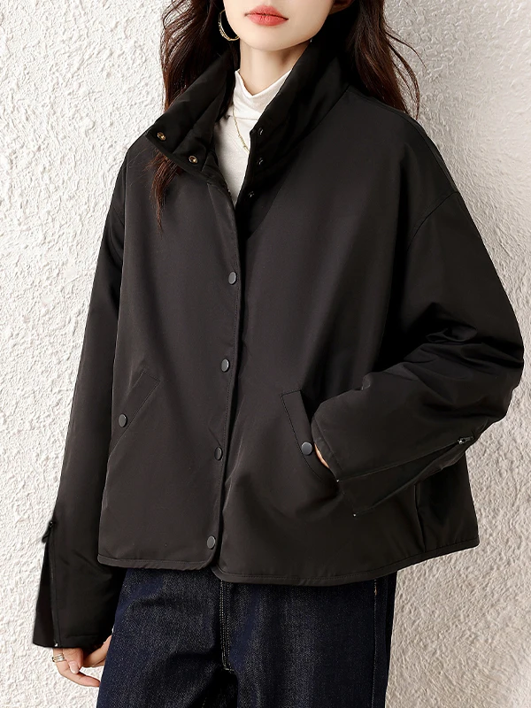 Or Sle Cotone da donna Jaet 2025 Collezione invernale Marchio Tagl Design Semplice pendolare di grandi dimensioni Versione coreana