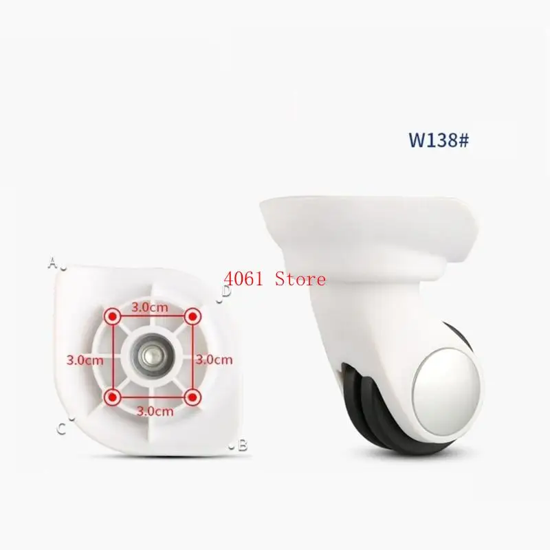 

1 Pair DIY Suitcase Luggage Replacement Casters Mute Roller
