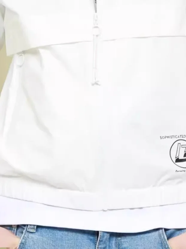 

Busin Casual Spring Summer New Sle Men's Jaet Coat with Hood Air Conditioning Suit Slim Fit Long Sve Youth Faion