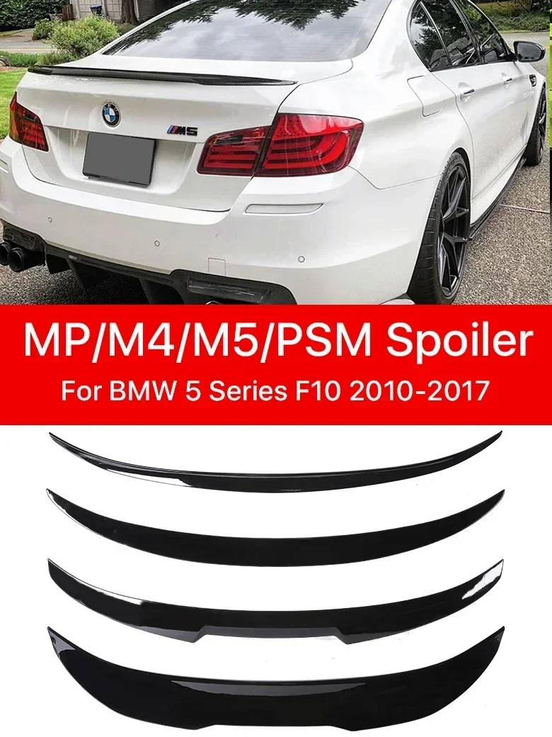 

New! Carbon Rear Bumper Trunk Lip Roof Boot Spoiler Wing Tail M5 MP M4 PSM Style for BMW 5 Series F10 F11 F18 2010 -2017 M Sport