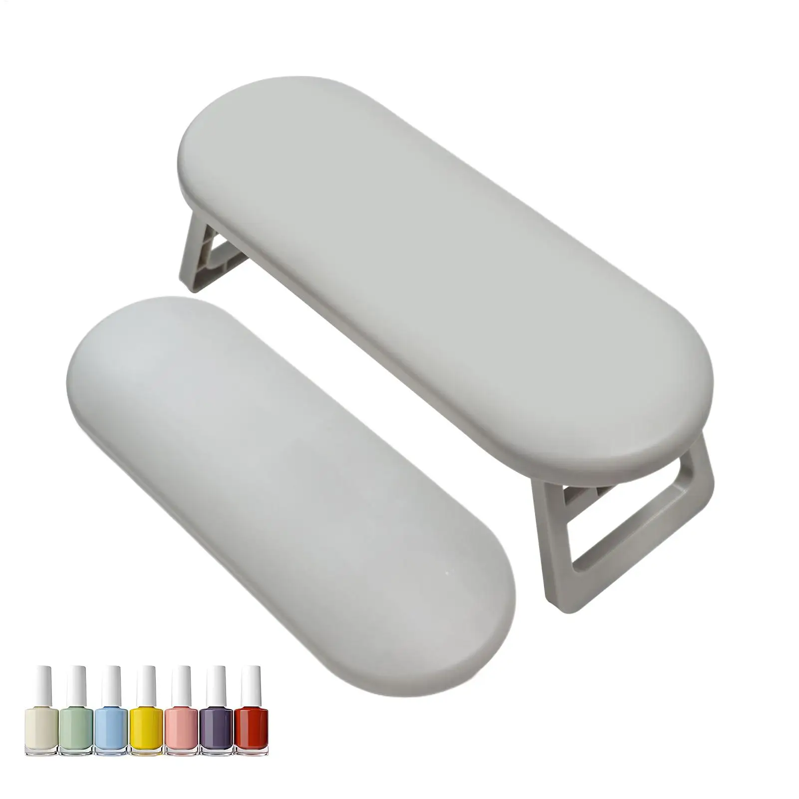 Arm Rest for Nails Tech Portable Salon Manicure Arm Cushion Non-Slip Foldable Hand Rest for Professionals Beginners Work Station