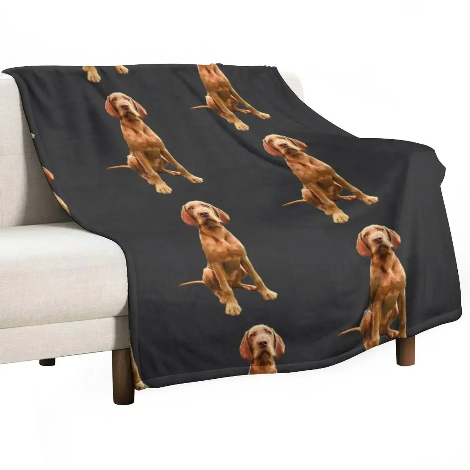 Wirehaired Vizsla - Stunning Dog! Throw Blanket wednesday For Sofa Thin Retros Flannel Fabric Blankets