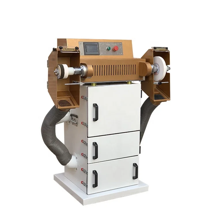 Two Head Belt Edge Grinding Polishing Machine with Computer Screen Control