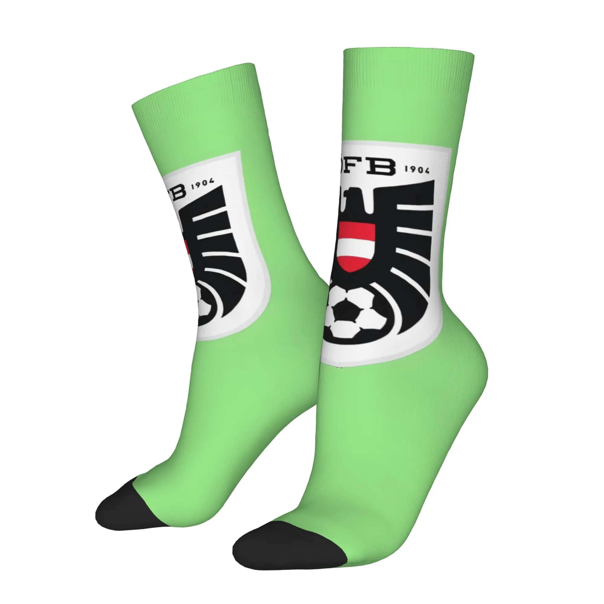 Happy Funny Austria Retro Harajuku  Hip Hop Novelty Pattern Crew Sock Match Day Essentials