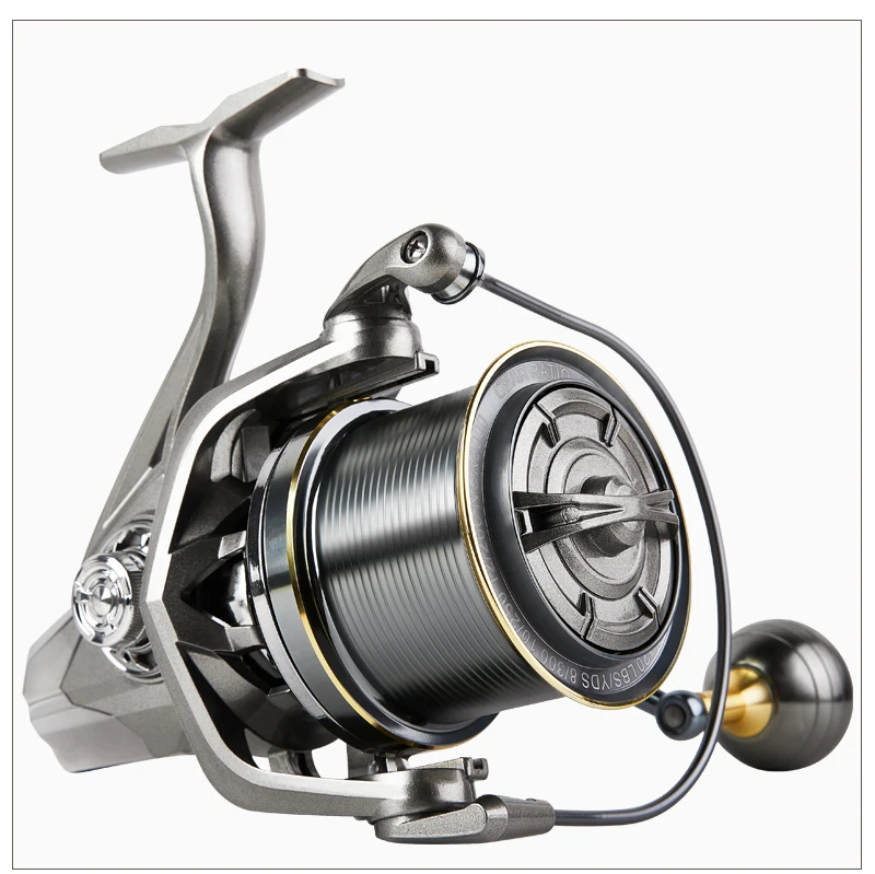 BILLINGS Spinnrolle für Weitwürfe, Angelrolle mit Edelstahlspindel, 6+1BB, Hochfester Körper, Maximale Bremskraft 15KG, Mit Metallspule – Detail 14