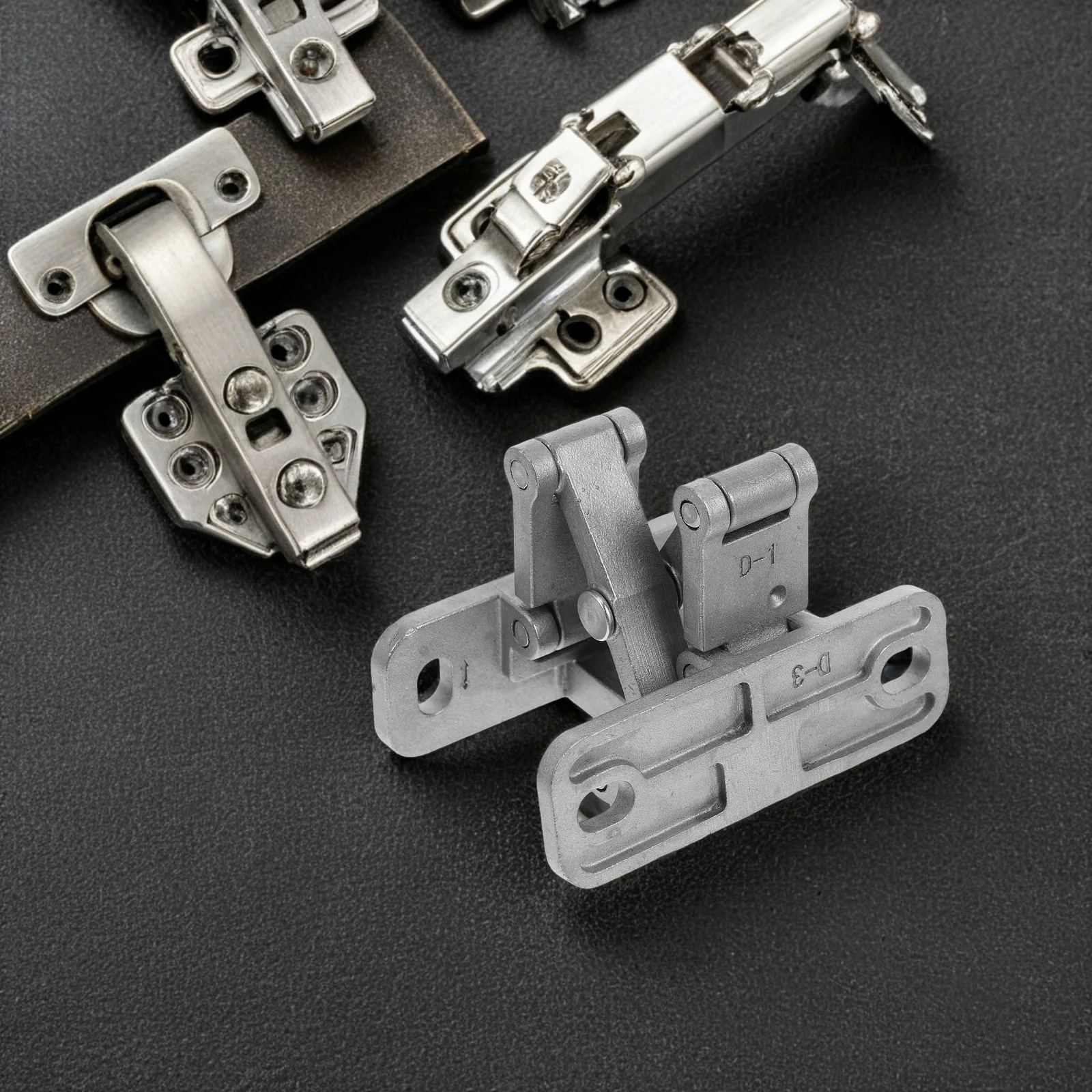 

Heavy Duty Stainless Steel Concealed Invisible Door Hinges Noiseless Cabinet Door Hardware Hidden Hinges for Doors
