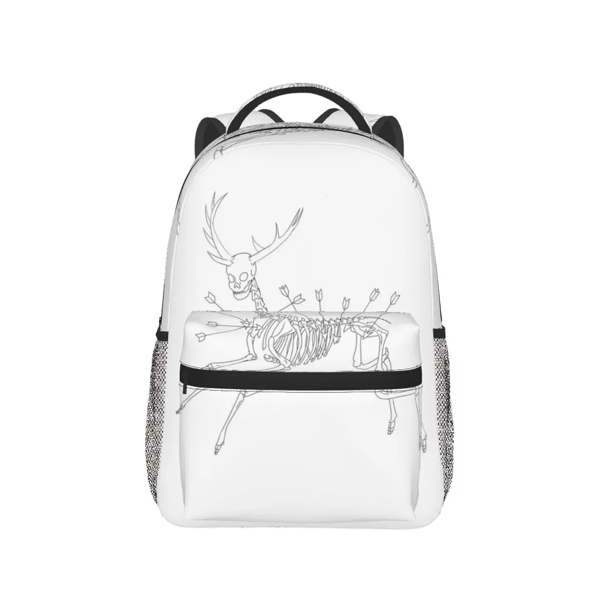 Mochila con diseño de ciervo de Frida Kahlo, versión de líneas negras, gran oferta, mochila de día, mochila escolar, bolsos de hombro