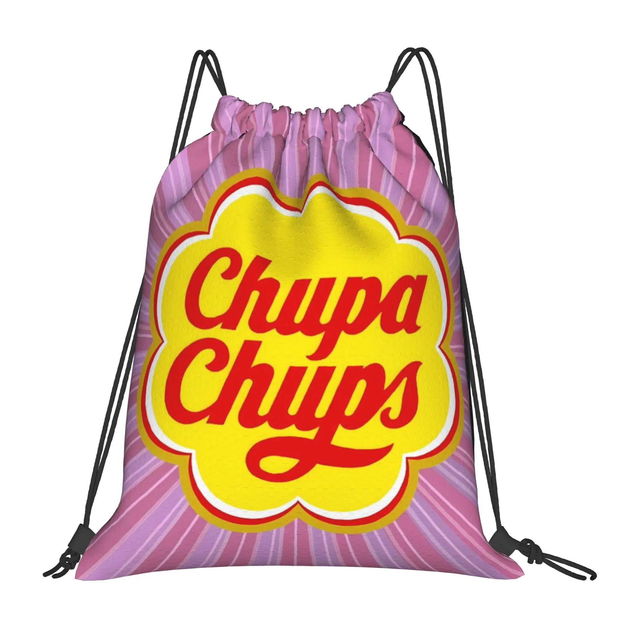 

Сумки-мешки на шнурке FUN 17 Chupa Chups для покупок, унисекс, для хранения и организации, с карманами, на веревочке