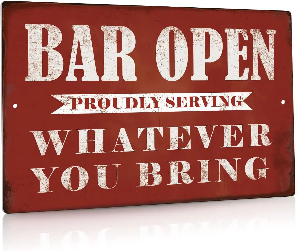 Putuo Decor Bar Open Metal Tin Sign Bar Man Cave Funny Wall Decor, 8