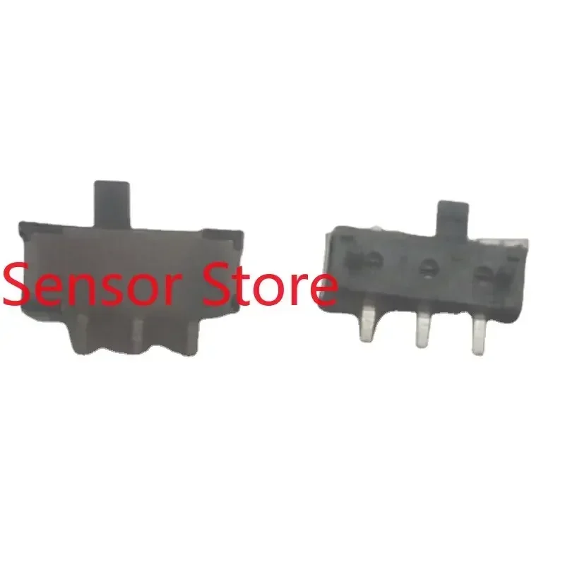 10PCS Small Toggle Switch, 3-pin, 2-speed, Side Sliding  Single Row Patch,  With Column