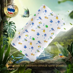 TAIHI Kids Natural Latex Pillow Orthopedic Cartoon Printing For Children Sleeping Pillows For 3-5 Years Old Safe Environmental