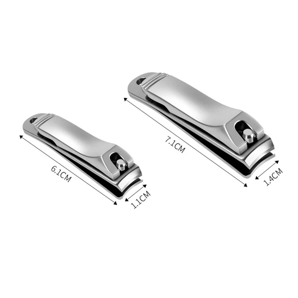 Stainless Steel Clippers Durable Manicure Tool Portable Cutter Foldable Nail Clipper Trimmers For Home Travel Use S Size