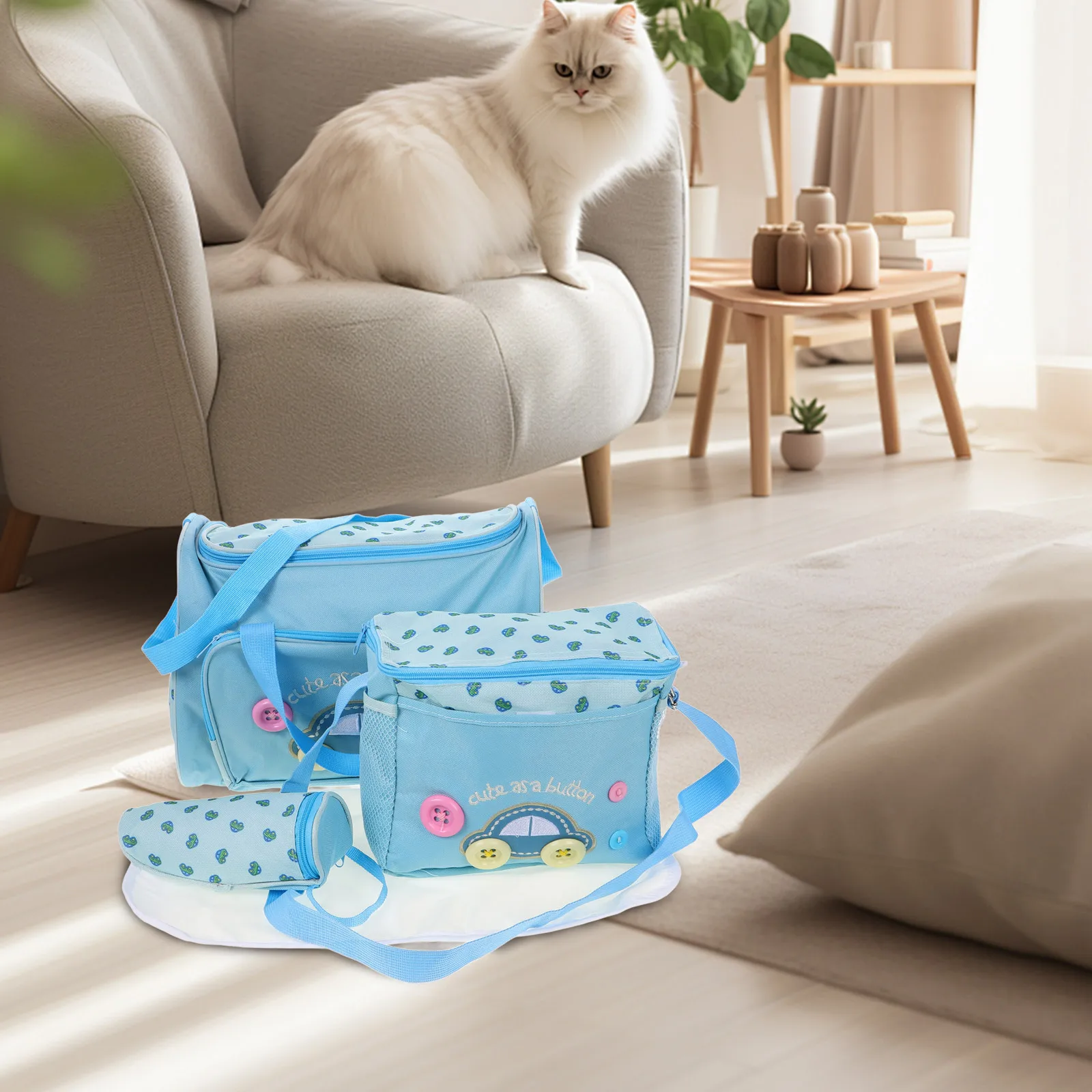 مجموعة السماء- * 16*28 سنتيمتر مقاوم للماء أكسفورد النسيج حفاضات حقيبة يد للسفر المومياء المنظم حقيبة حفاضات الطفل