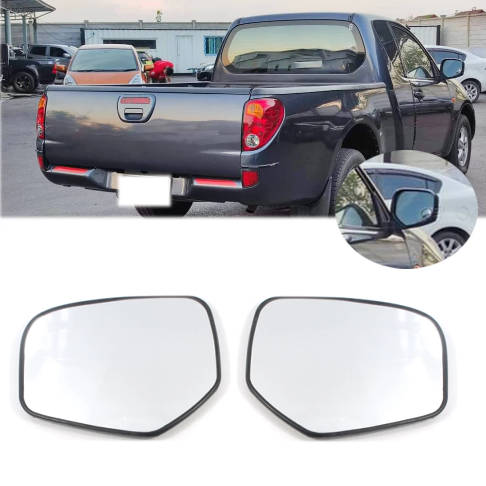 

Car Side Mirror Glass Lens Door Wing Rearview Mirror Heated Glass For Mitsubishi TRITON 2006-2015 L200 2005-2011