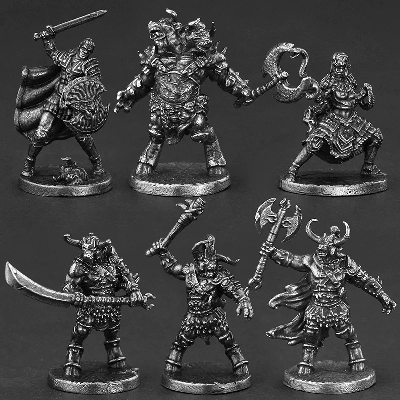 Ancient Greek Minotaur Metal Miniature, Tabletop RPG Game Soldier Model, Collectible Mythology Statue Desktop Decor Gift for Men