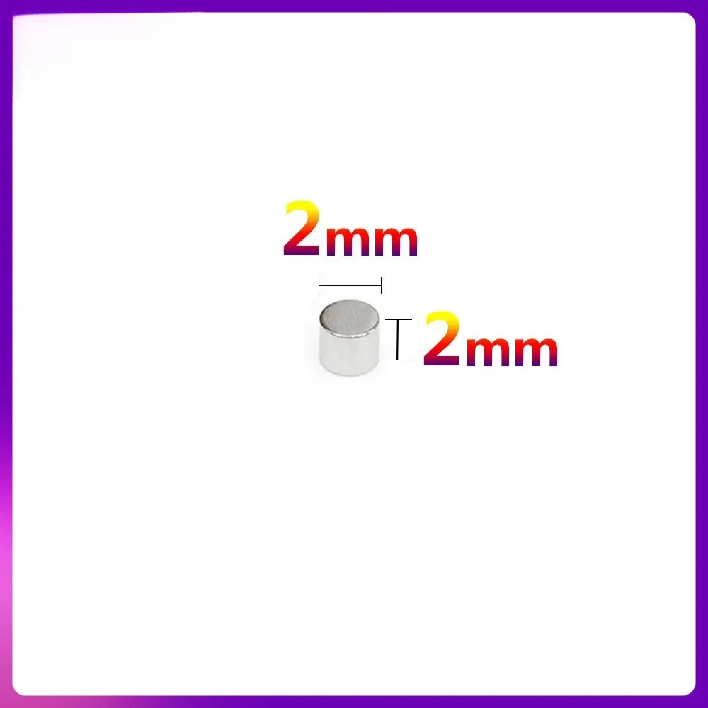 2x2mm Mini Small Round Magnets Can Be Flexibly Used for Refrigerator Attachment, Office Document Fixing and DIY Crafts 2x2mm