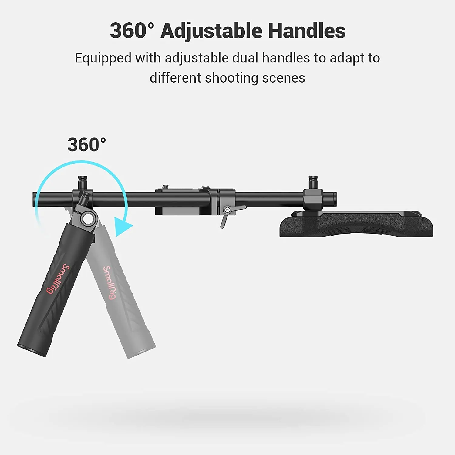 Универсальный базовый наплечный комплект SmallRig для режима съемки через плечо, несколько 1/4-20 резьбовых отверстий для крепления других аксессуаров 2896