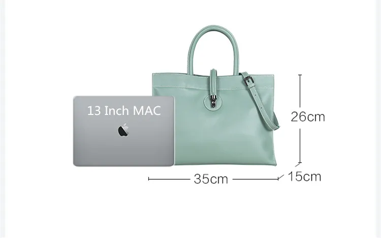 Sac à Main Professionnel en Cuir pour Femme, Sacoche de Grande Capacité, pour Ordinateur Portable