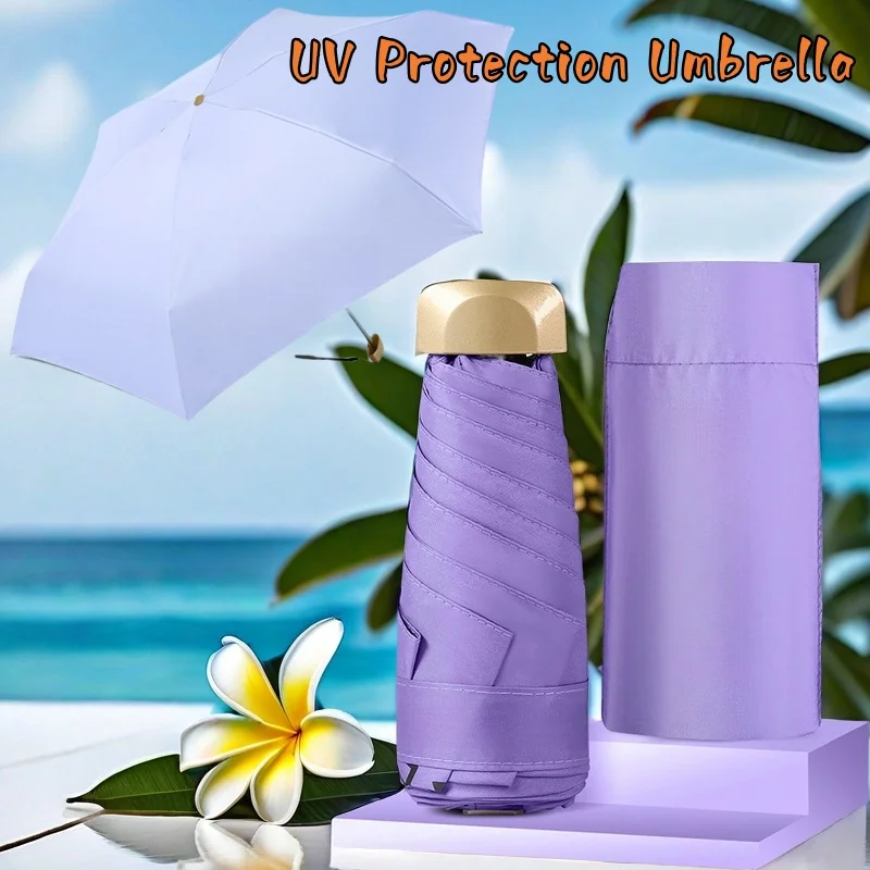 

Creative Ultra-light 6-bone Mini Parasol, Portable Anti-UV Umbrella for Both Sunny and Rainy Days, Mini Umbrella