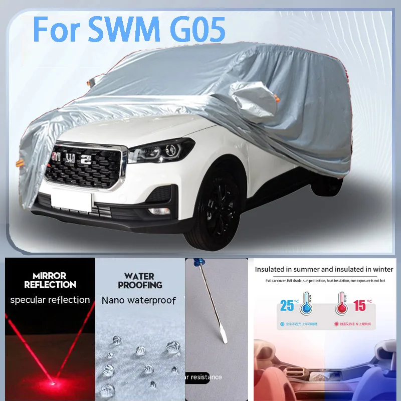 

For SWM G05 Full Car cover with UV protection and Winter Insulation roles,Rainproof,Snowproof Ati-frost properties.