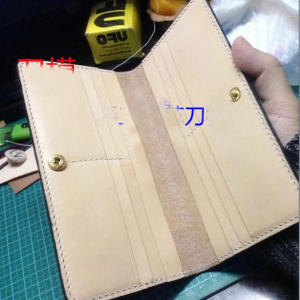 190x90mm Leather Craft long wallet cutting dies knife mold iron blade cutter