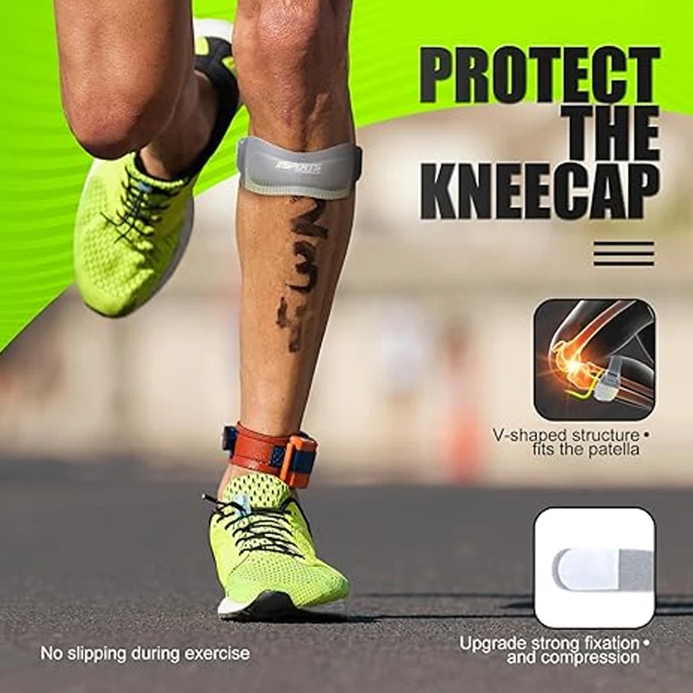 

2PCS Knee Strap for Pain Relief, Patella Tendon Support for Arthritis, Workout, Squats, Running, Weightlifting & Sports