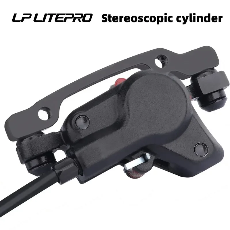 Litepro Bicycle Brakes Set BMX Hydraulic Brakes Disc Brakes For Folding Bike Pushes Caliper Piston 800MM/1600MM With Rotor 160MM