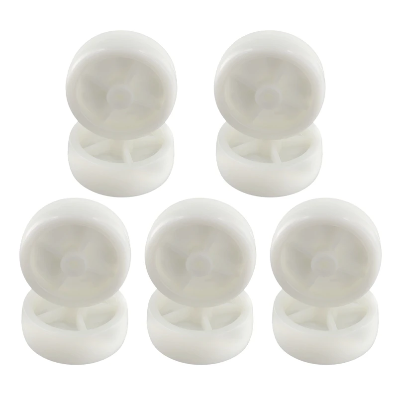 

3 Inch Single Wheel Light White PP Plastic Small With Diameter 72Mm Smooth Piece Folding Bed Pulley 10Pcs