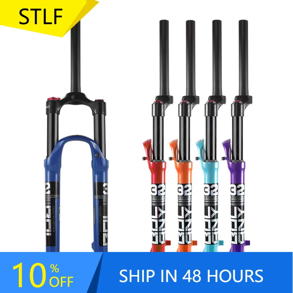 

STLF BOLANY 26inch27.5inch29inch Shock Absorption Bicycle air Front Fork Magnesium Alloy Bicycle Suspension Fork
