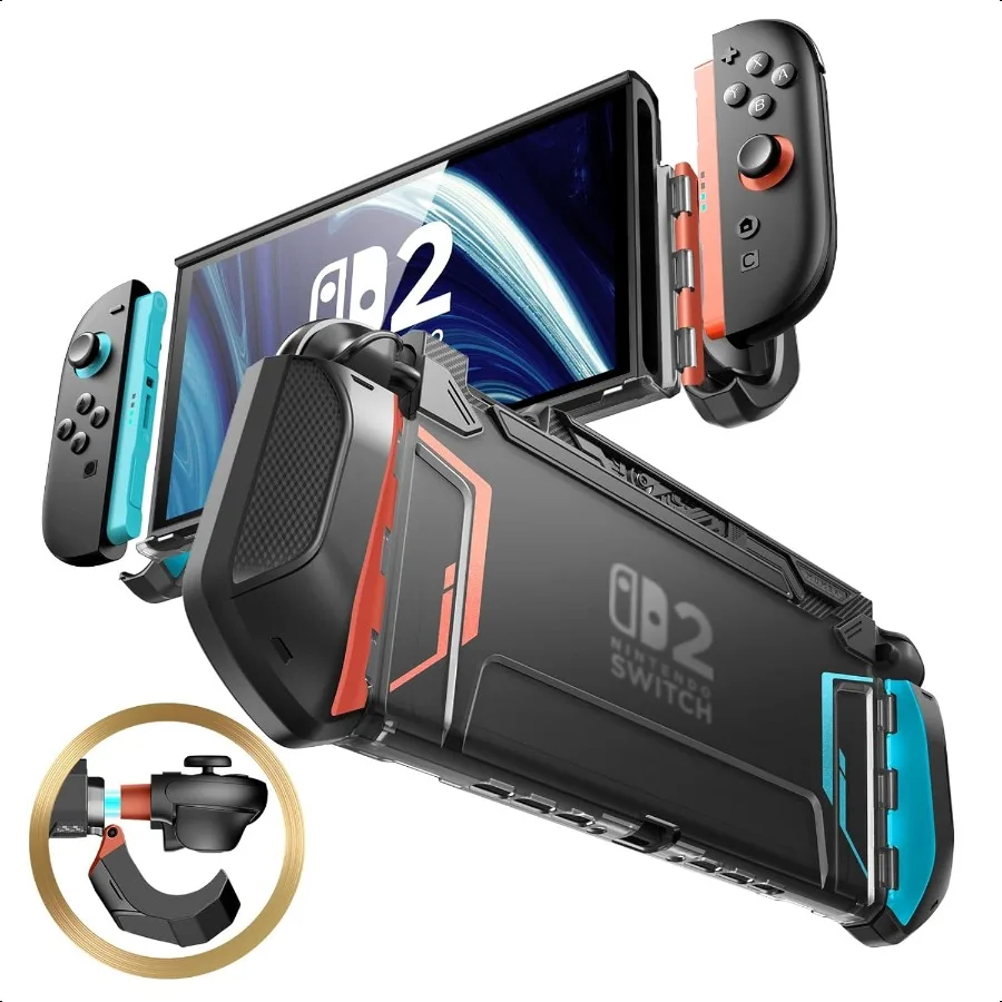 

Dockable Case for Switch 2 2025 [Blade Series] TPU Grip Protective Cover Accories Compatible with Switch 2 7.9 Inch and QuickR
