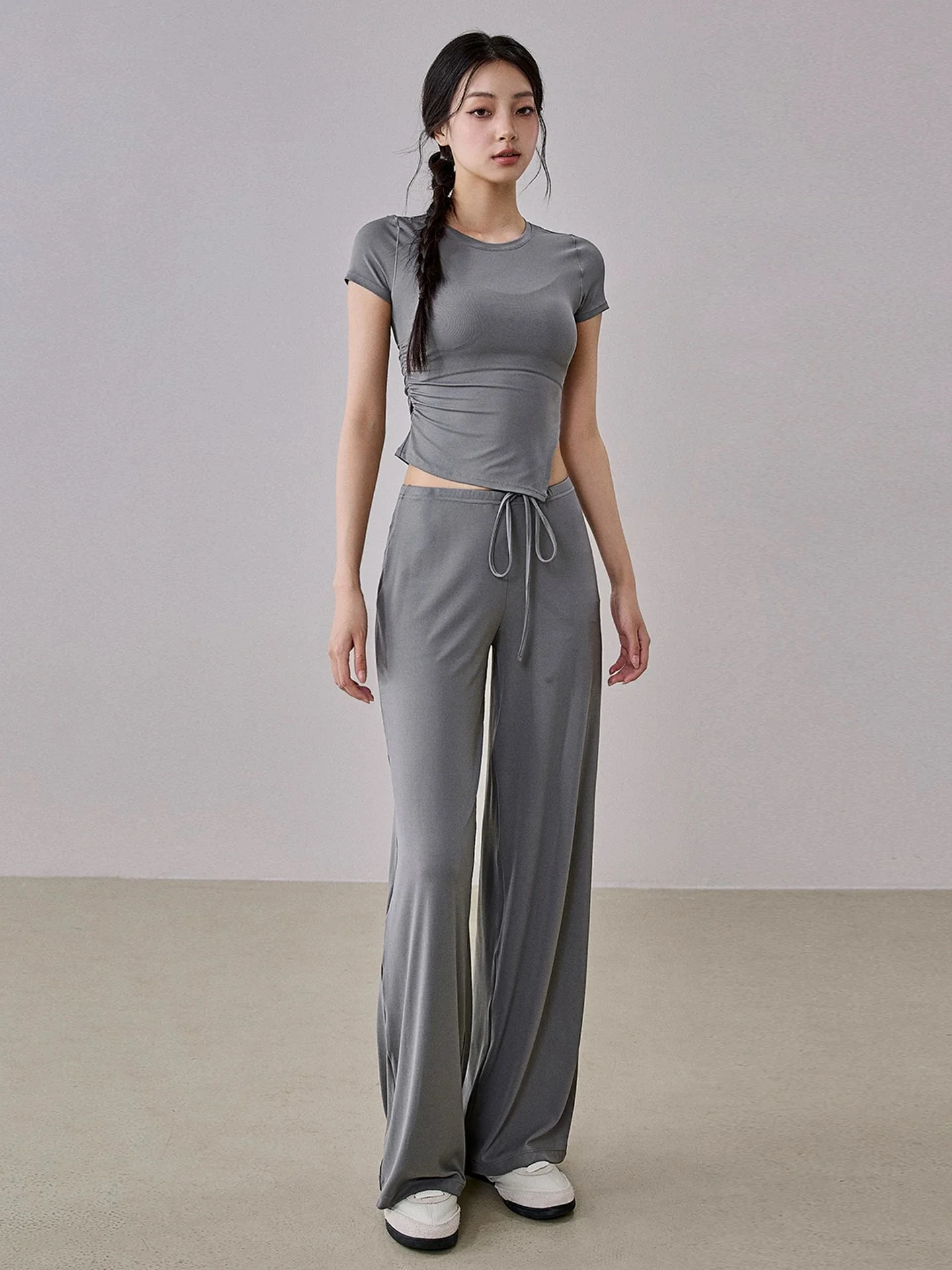 

Женские брюки с низкой талией, свободные, для похудения, для бега, тренировок, йоги, активного отдыха, повседневные, широкие, длинные, осенне-зимние