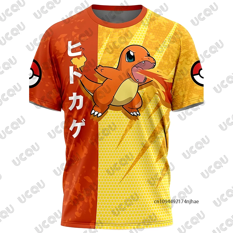 Kinder-T-Shirt, Sommer, neues Pokémon Gengar Cartoon-Print-T-Shirt für Herren und Damen, kurzärmelig, Cosplay-T-Shirts, lässig – Detail 4
