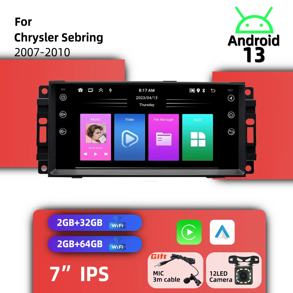 1 Din 7" Screen Wir…