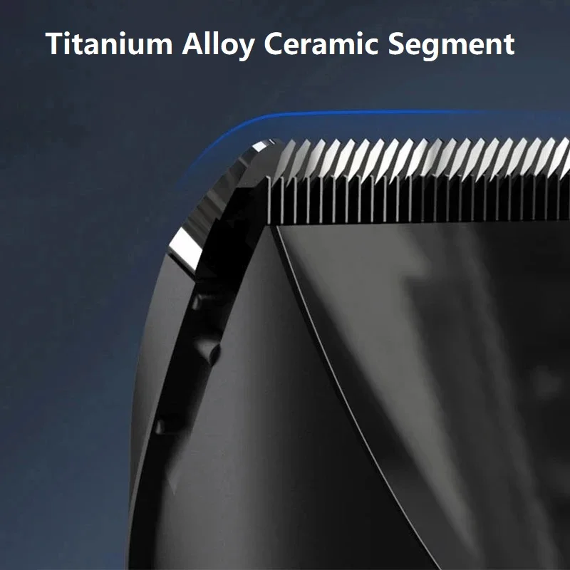 LED 스크린 충전식 티타늄 합금 블레이드 남성용 헤어 클리퍼, 세척 가능, 무선 전문 전기 트리머