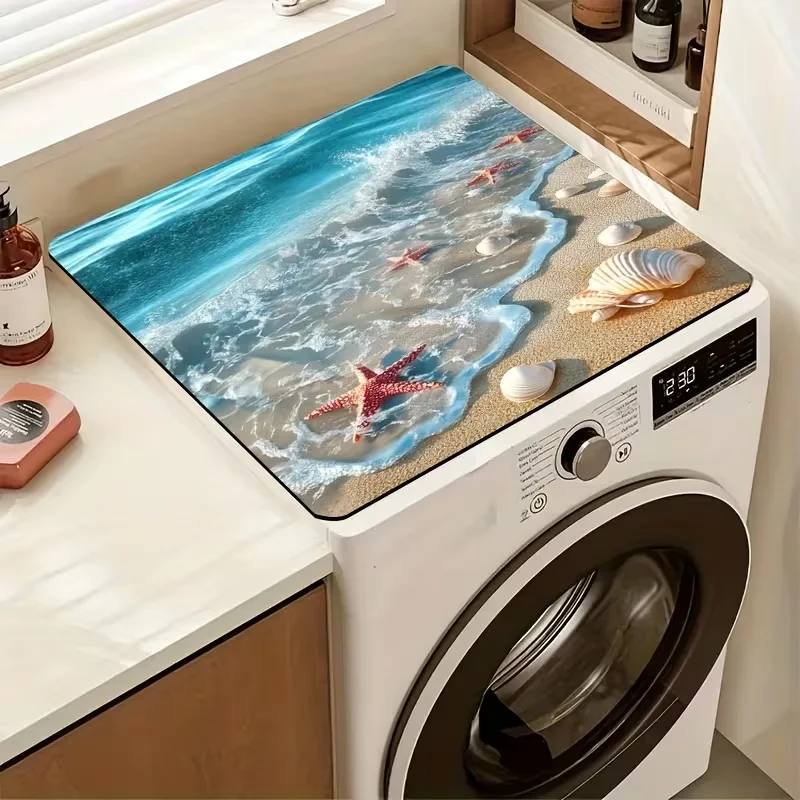 Beach Shell Starfish Tableware Drying Pad Water Drying Pad D
