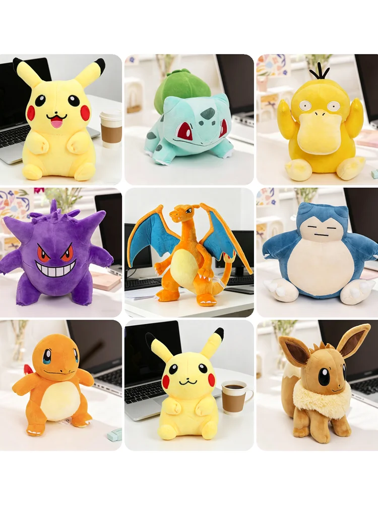Pokemon Stuff Plüschtiere Kawaii Pikachu Pichu Charmander Squirtle Psyduck Anime Weiche Puppen Puppe Kinder Geburtstag Weihnachtsgeschenk