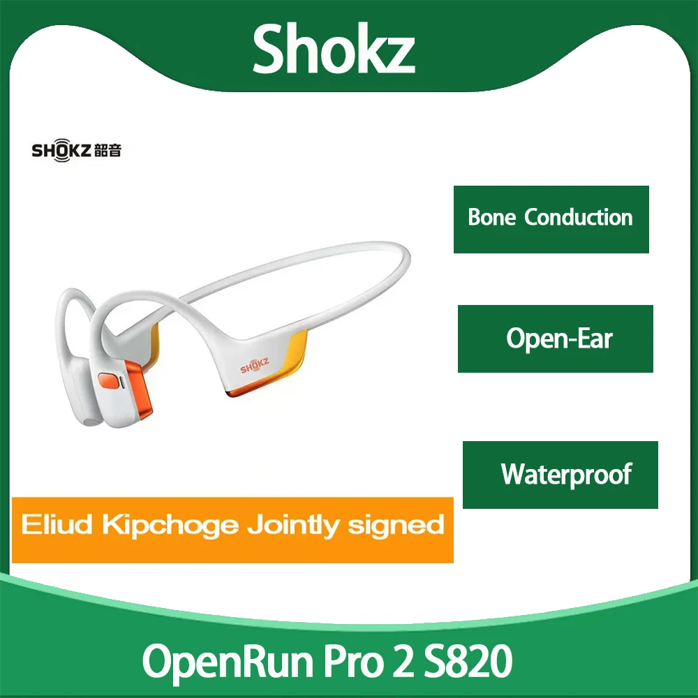 New Arrival Original SHOKZ Openrun Pro 2 S820/821 Bone Conduction Bluetooth Earphones Waterproof Open Ear Sports Running Cycling