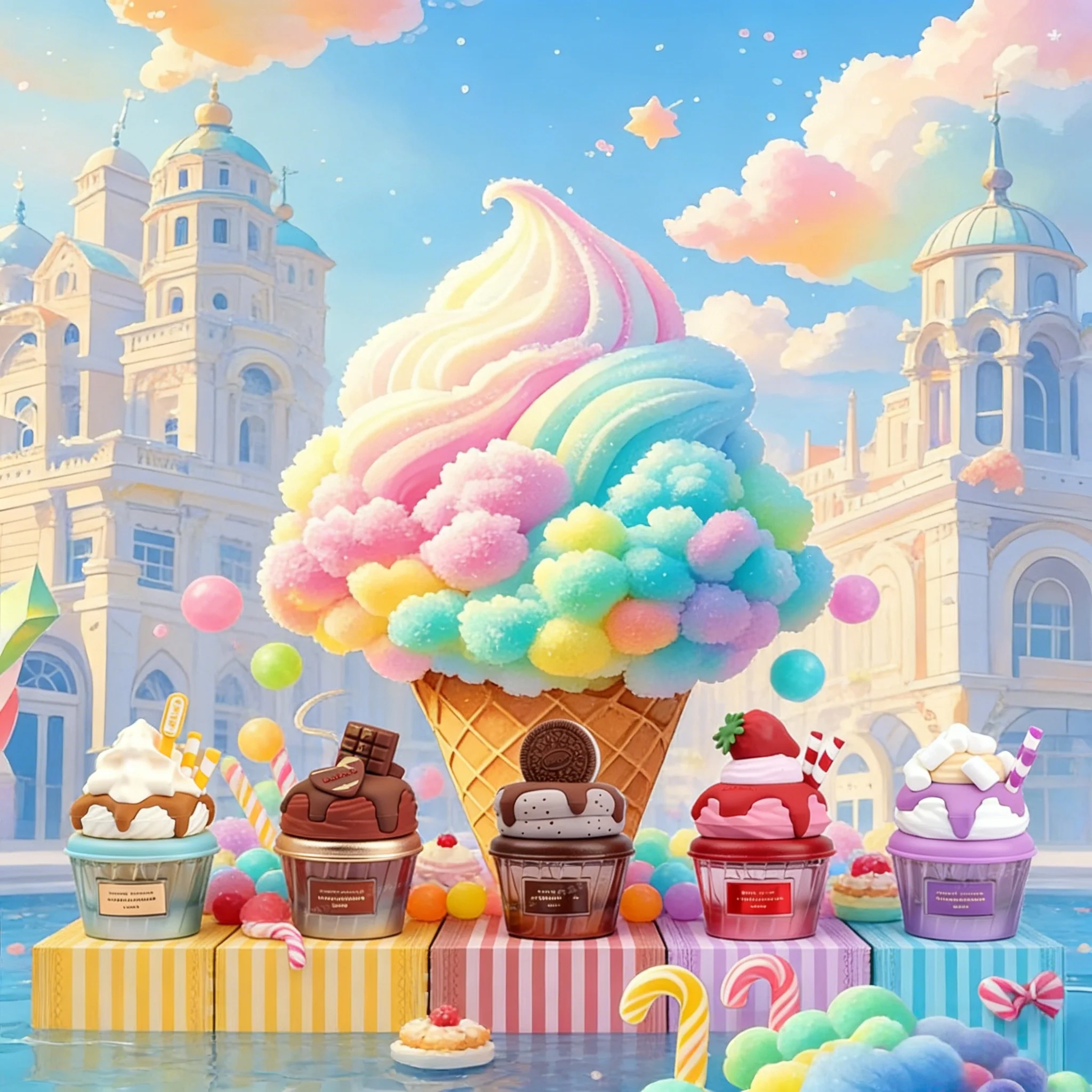 

Arab Dubai Perfume Spray, Gourmand Women’s Fragrance, with Notes of Chocolate Cookie, Ice Cream, Strawberry, and Orange Citrus