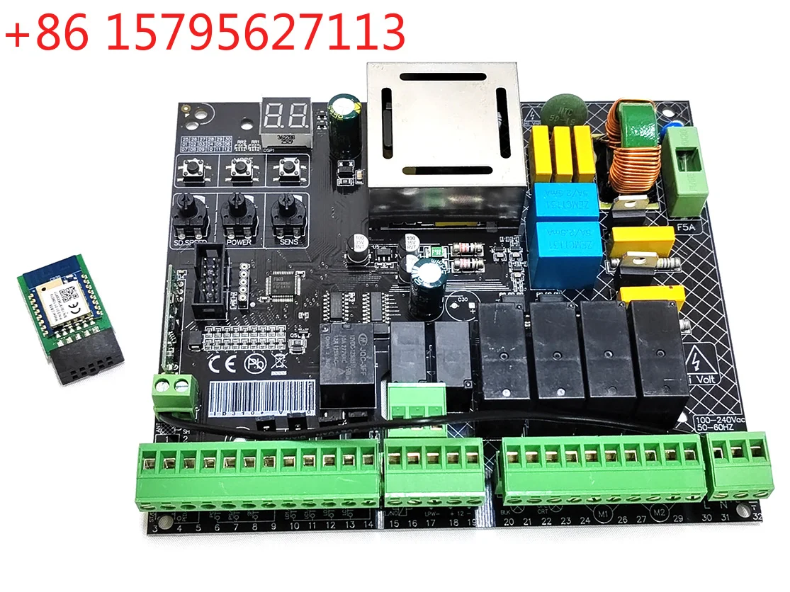 Carte mère électronique Wi-Fi Tuya pour moteur d'ouverture de portail battant automatique à double aile 220 V CA