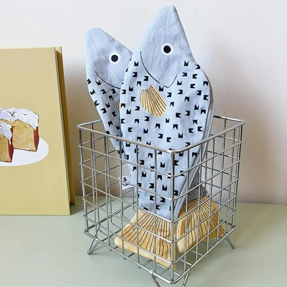 funny-pencil-holder-fish-shaped-pencil-bag-with-smooth-zipper-closure-capacity-canvas-pen-holder-thickened-stationery-organizer