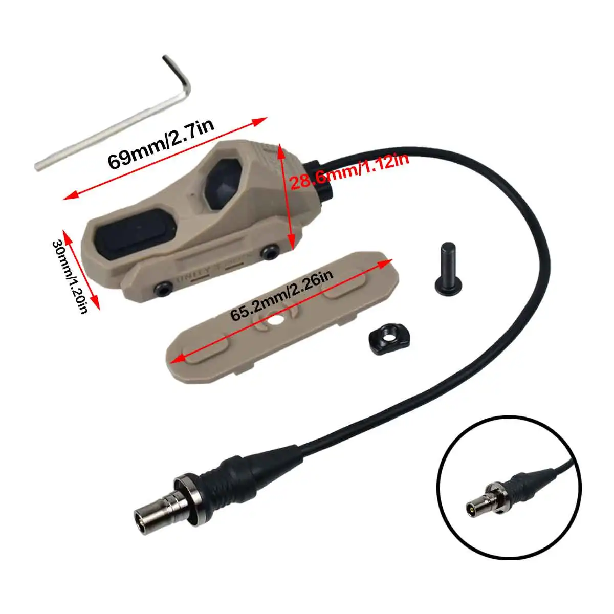 Surefire M600 M600C M300 Tactische Geweer AR15 Zaklamp Airsoft Jacht Aisoft Geweer Gun Scout Light Axon Dual Functie Schakelaar