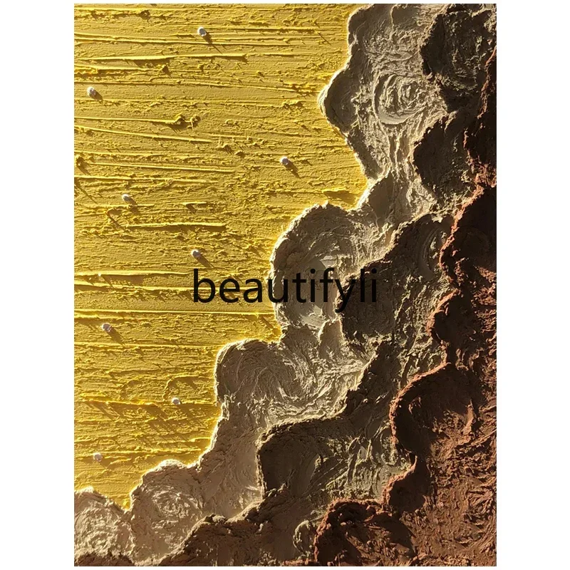 

Minimalist Abstract Oil Painting with Three-Dimensional Texture for Living Room and Entrance Decoration