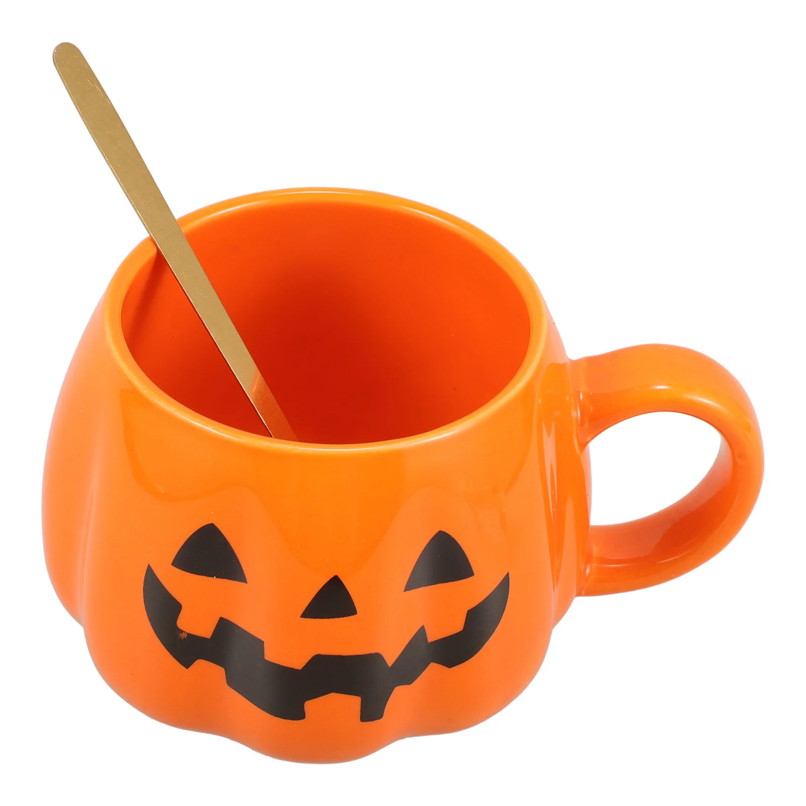 

1Set Pumpkin Ghost Pattern Ceramic Mug Coffee Cup Halloween Water Cup Office Home Use Halloween Mugs Ceramic Mug