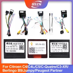 16Pin Canbus box Adaptor RP5-PA-001 For CITROEN C4L C3-XR C5 BERLINGO C-QUATRE C4 Jumpy/Spacetourer Wiring Harness Cable Android