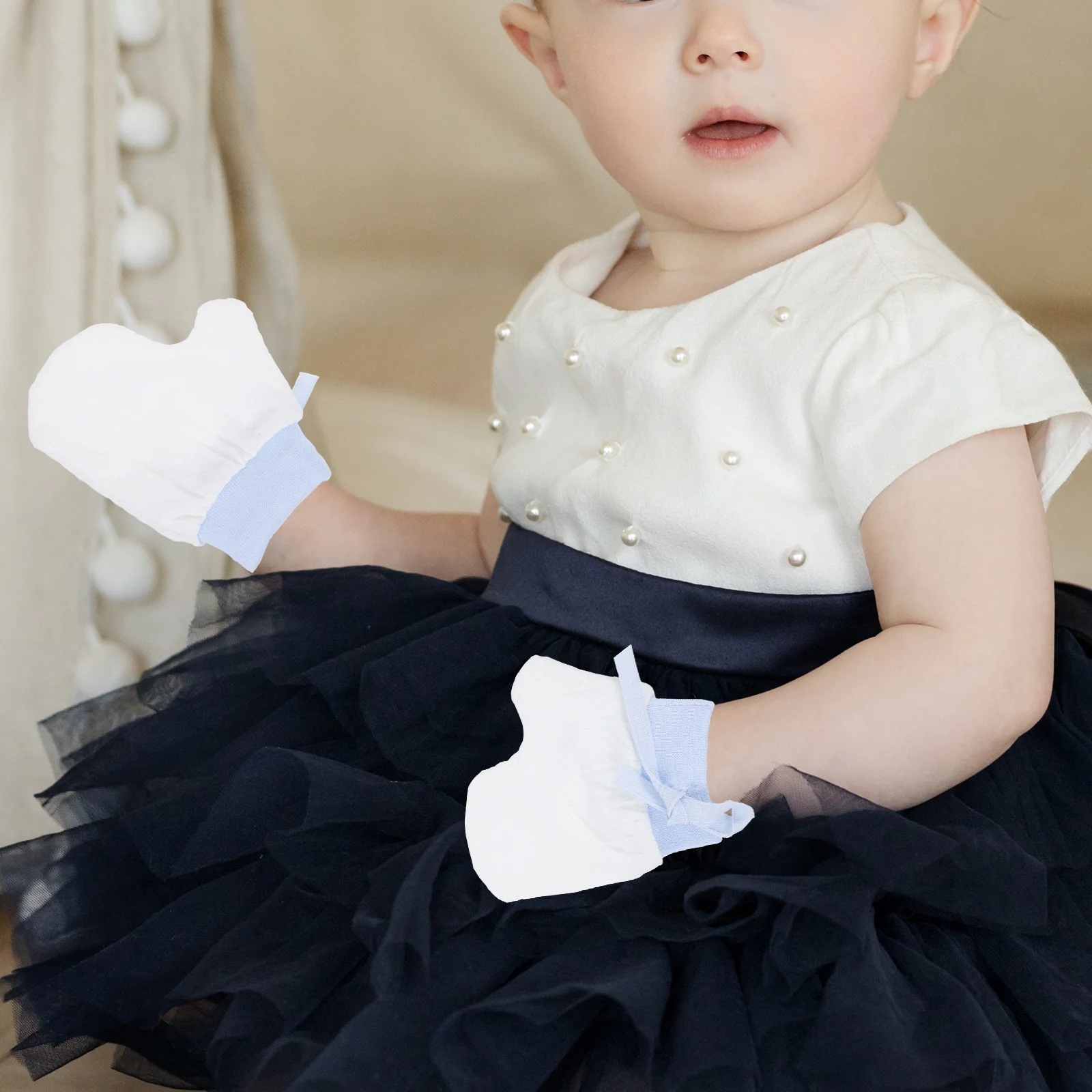 

1Pair Baby Stop Sucking Gloves Anti-Scratch Mittens Breathable Comfortable Prevent Scratching Finger Protector