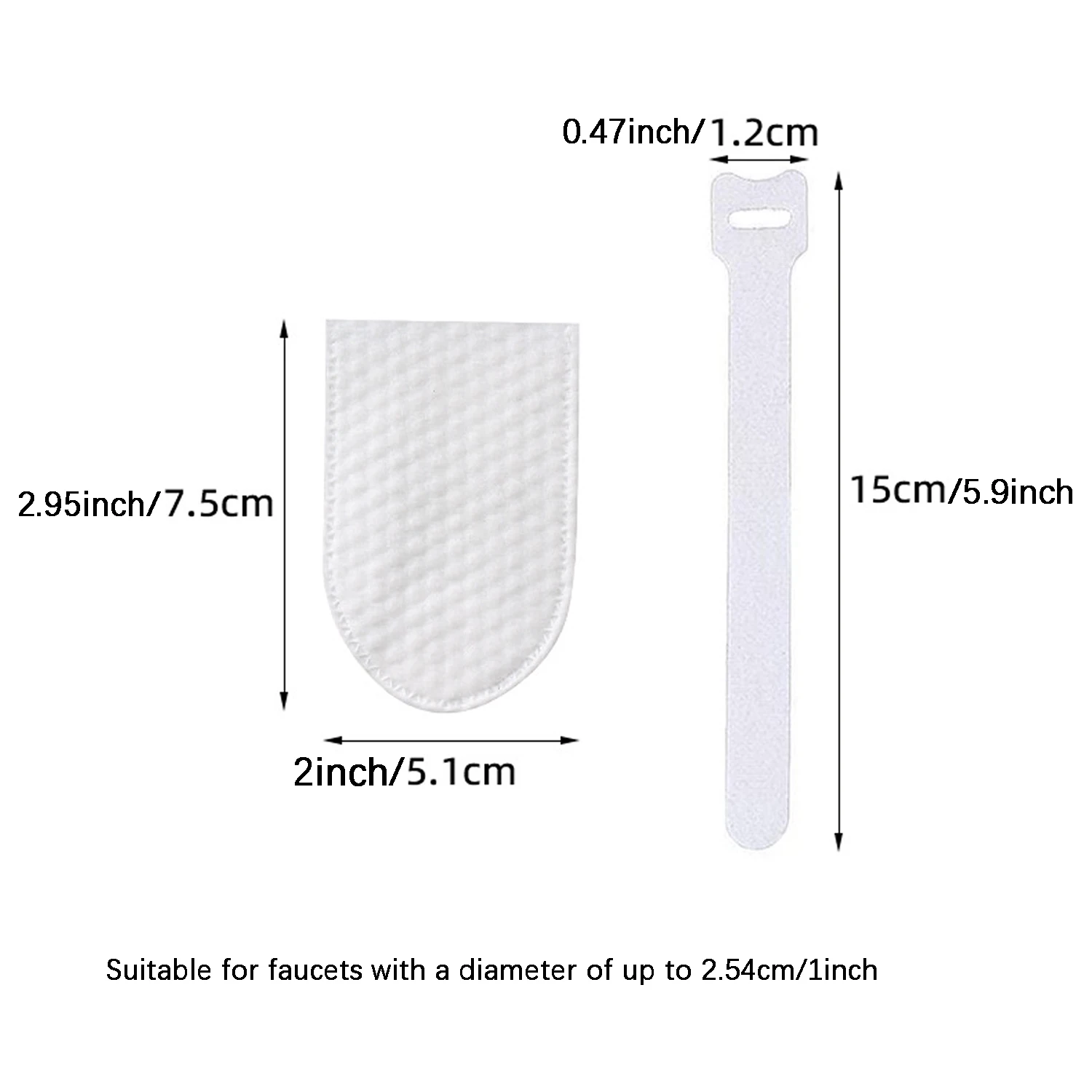Disposable Faucet Water Filter Cotton Bag, Thickened Splash-Proof Design to Remove Sediment Scale for Kitchen Bathroom